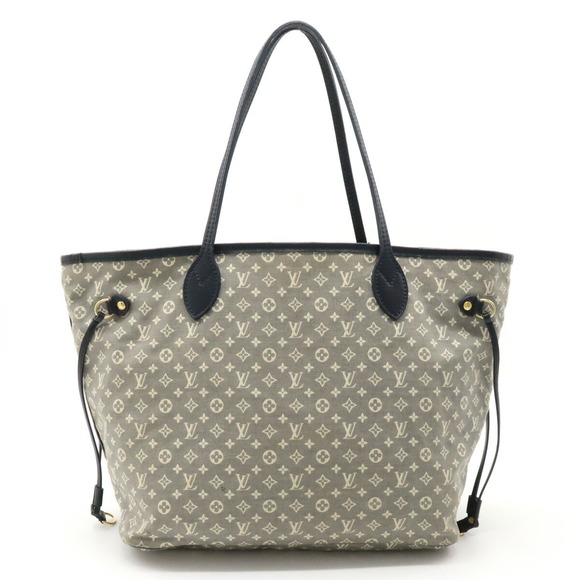 Louis Vuitton Idylle MM Bag Blue Monogram Tote Neverfull Navy - Picture 1 of 8